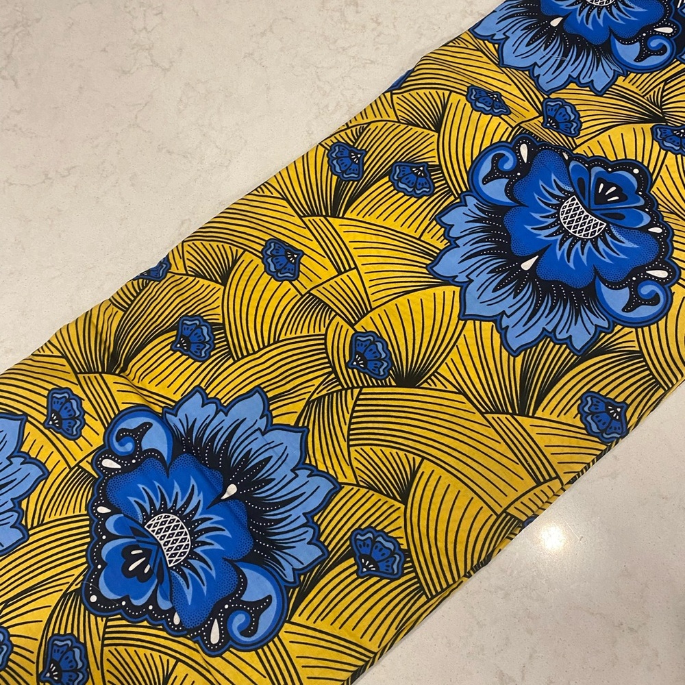 African wax print fabric, 6 yards - Picture 6 of 9